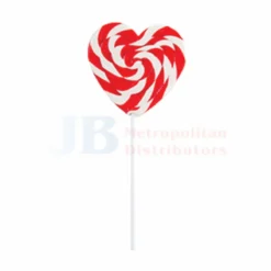85G SWIRL HEART POP RED