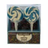 50G SWIRLY LOLLIPOPS BLUE & WHITE