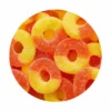 1KG PEACH RINGS BAG