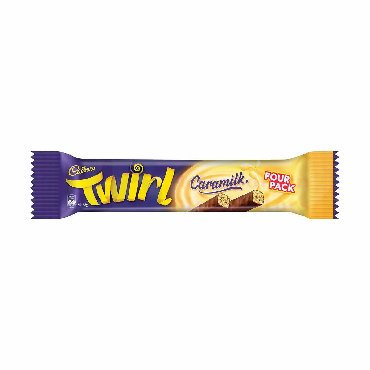 58G CADBURY TWIRL CARAMILK BAR 1 58G CADBURY TWIRL CARAMILK BAR
