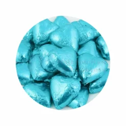 1KG CHOC HEARTS TIFFANY AQUA