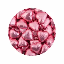1KG CHOC HEARTS BABY PINK
