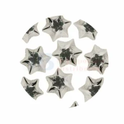 1KG CHOC STARS SILVER FOIL