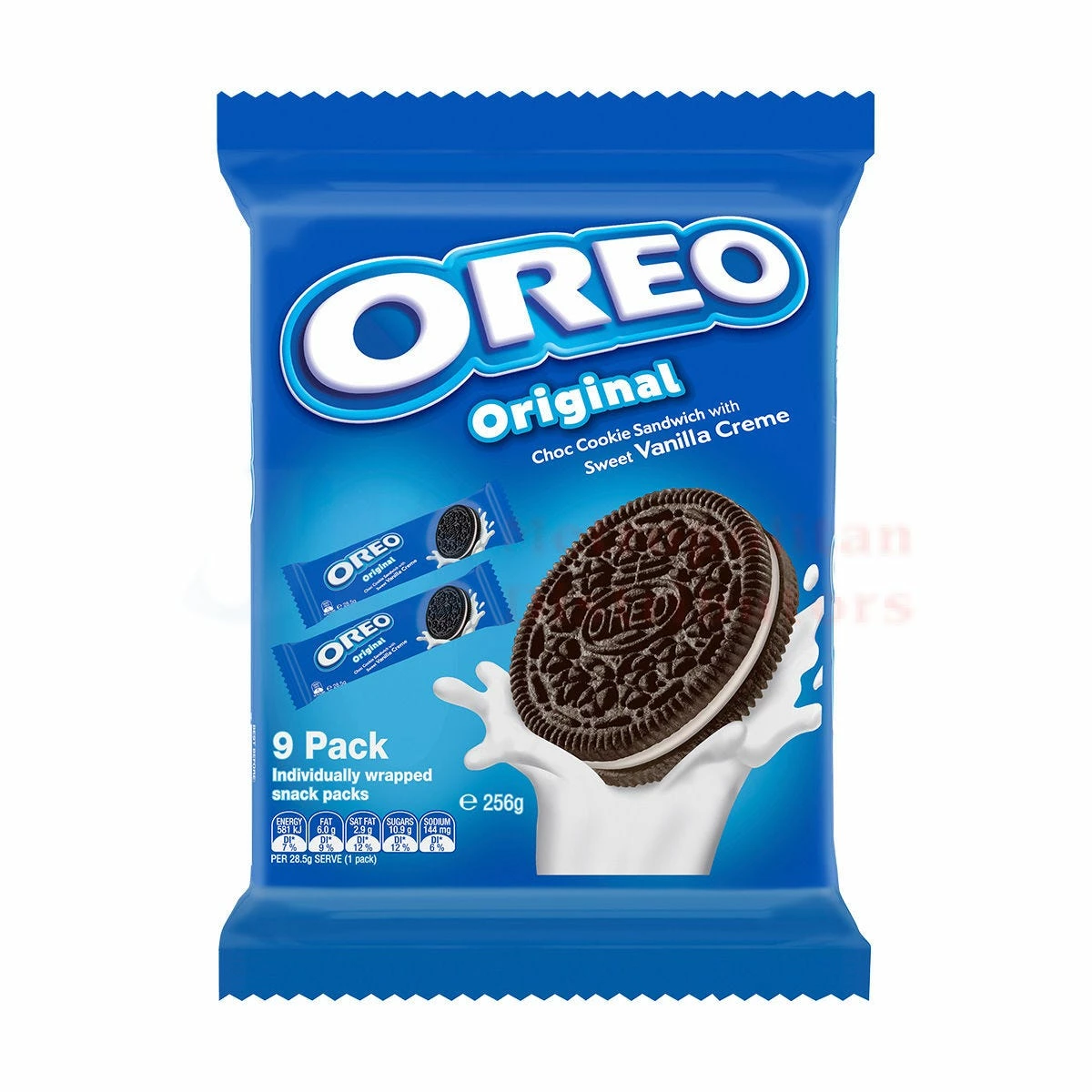 256G OREO ORIGINAL 9 SNACK PACKS 1 256G OREO ORIGINAL 9 SNACK PACKS