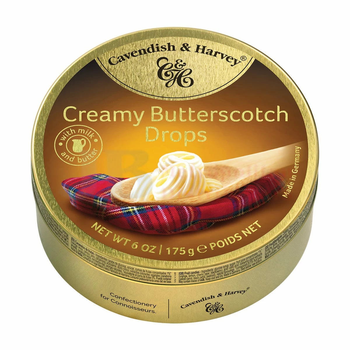 175G CAVENDISH & HARVEY BUTTERSCOTCH DROPS 1 175G CAVENDISH & HARVEY BUTTERSCOTCH DROPS