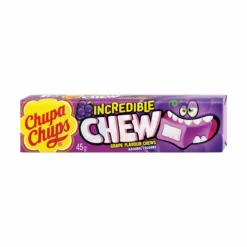 45G CHUPA CHUPS INCREDIBLE CHEW GRAPE