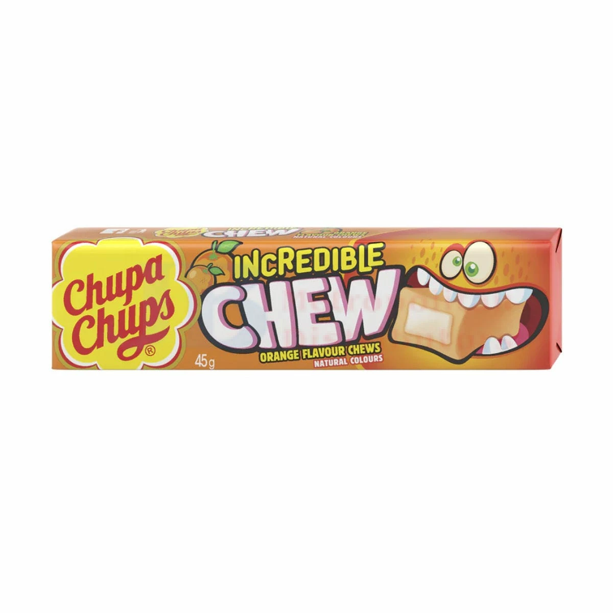 45G CHUPA CHUPS INCREDIBLE CHEW ORANGE 1 45G CHUPA CHUPS INCREDIBLE CHEW ORANGE