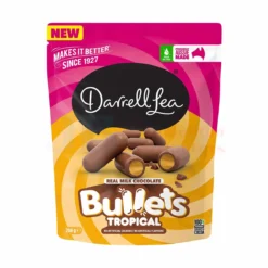 200G DARRELL LEA MILK CHOCOLATE BULLETS TROPICAL
