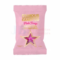180G FAMOUS CANDY CO SUGAR FREE PINK FROGS