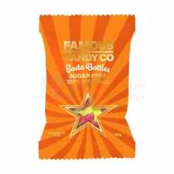 180G FAMOUS CANDY CO SUGAR FREE SODA BOTTLES