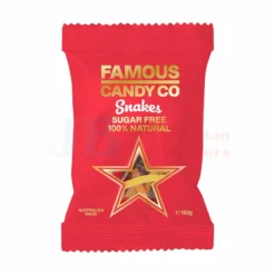 180G FAMOUS CANDY CO SUGAR FREE SNAKES