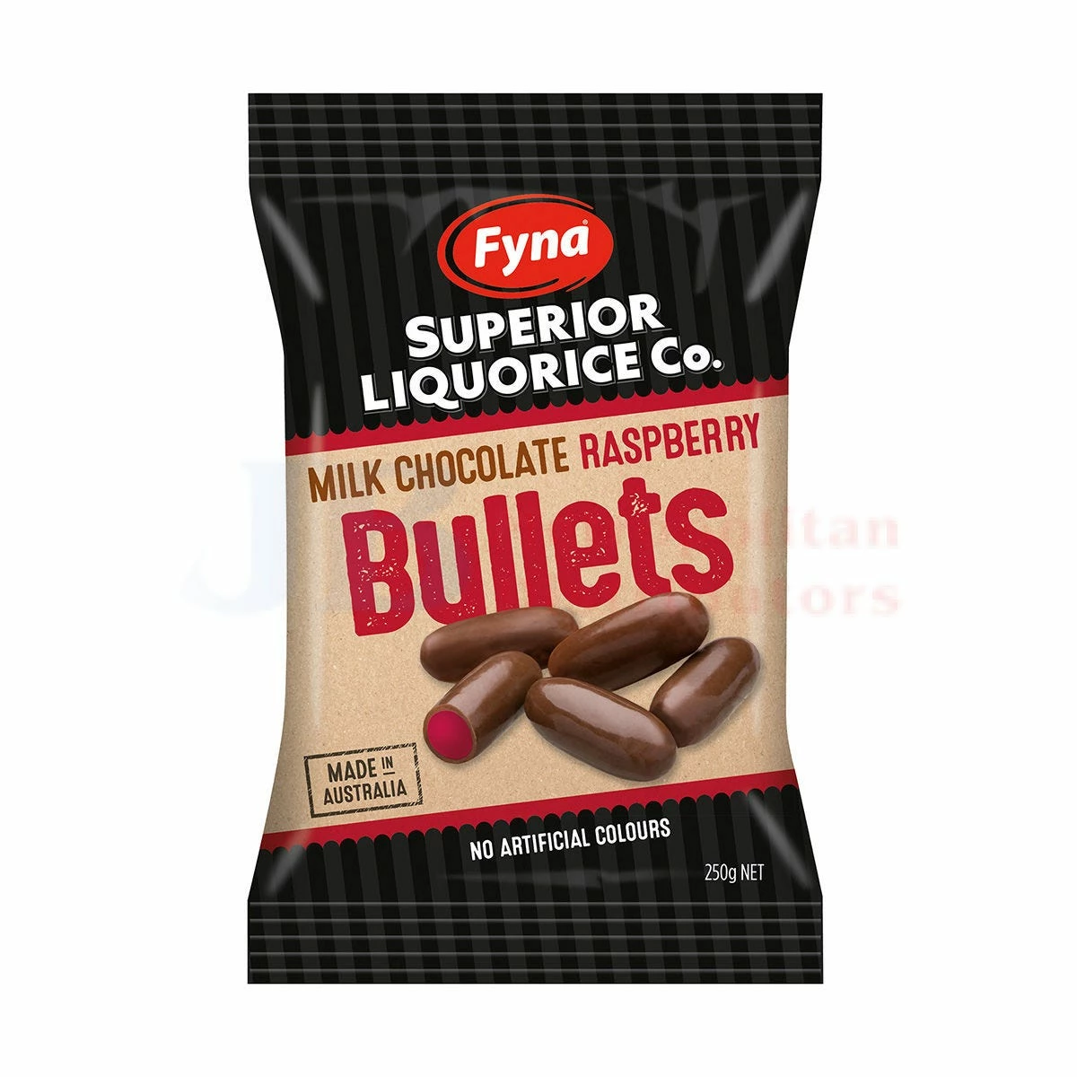 250G FYNA CHOC RASPBERRY BULLETS 1 250G FYNA CHOC RASPBERRY BULLETS