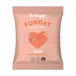 50G FUNDAY SOUR PEACH HEARTS