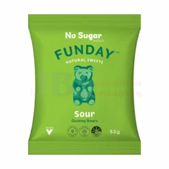 50G FUNDAY SOUR GUMMY BEARS VEGAN