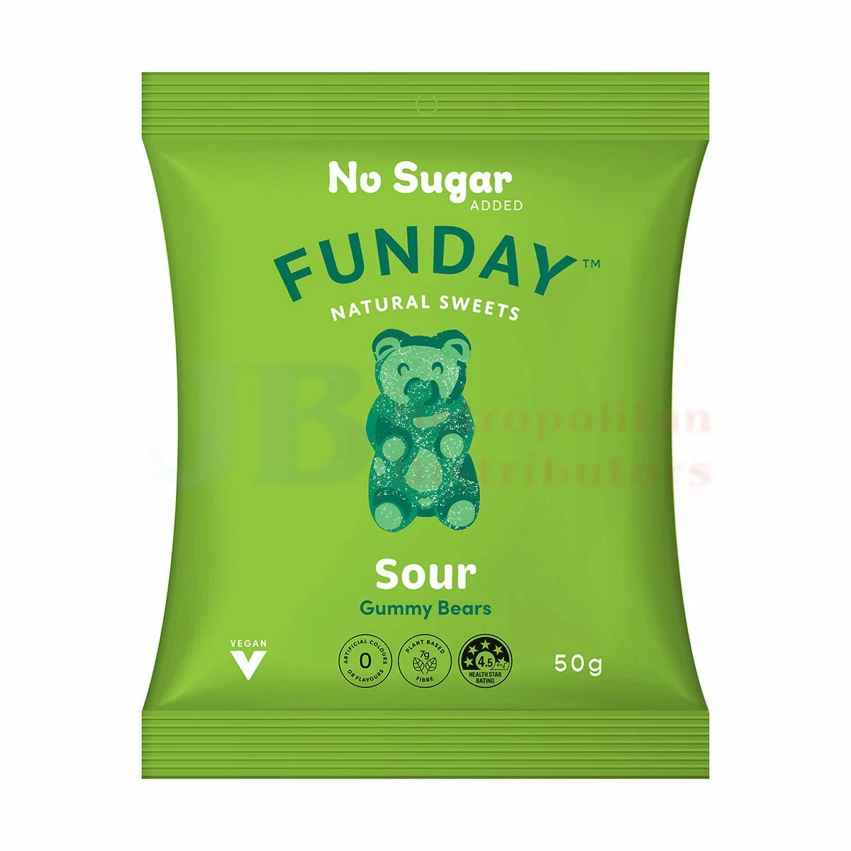 50G FUNDAY SOUR GUMMY BEARS VEGAN 1 50G FUNDAY SOUR GUMMY BEARS VEGAN