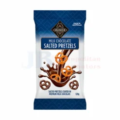 125G HUGOS CHOC PRETZELS