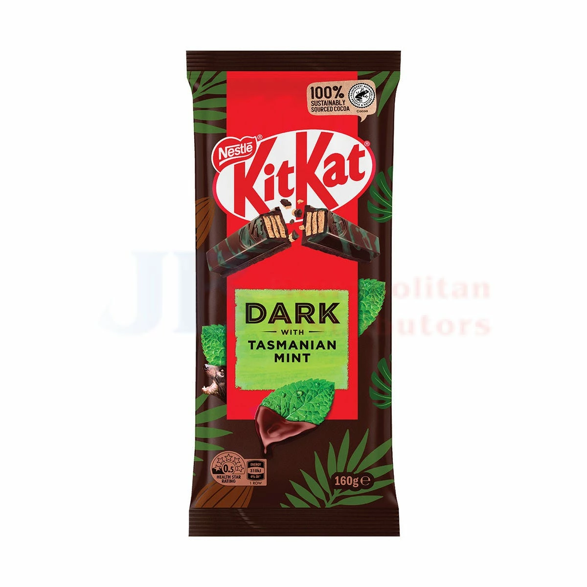 160G KIT KAT DARK CHOCOLATE MINT WITH TASMANIAN MINT BLOCK 1 160G KIT KAT DARK CHOCOLATE MINT WITH TASMANIAN MINT BLOCK