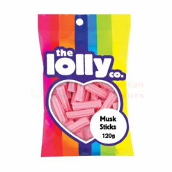 120G THE LOLLY CO MUSK STICKS