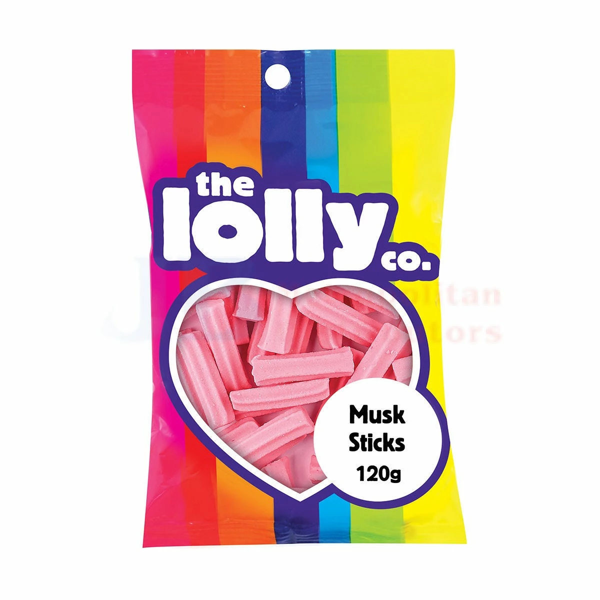 120G THE LOLLY CO MUSK STICKS 1 120G THE LOLLY CO MUSK STICKS