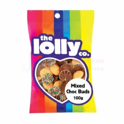 100G THE LOLLY CO MIX CHOCOLATE BUDS