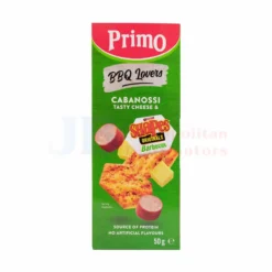 50G PRIMO BBQ LOVERS CABANOSSI TASTY CHEESE & BBQ SHAPES