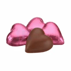 5KG CHOCOLATIER WRAPPED BULK CHOCOLATE PINK HEARTS