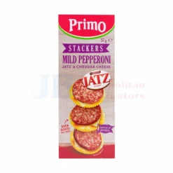 57G PRIMO STACKERS MILD PEPPERONI JATZ & CHEDDAR CHEESE