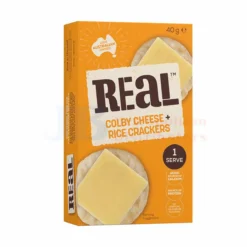 40G REAL COLBY CHEESE & RICE CRACKER