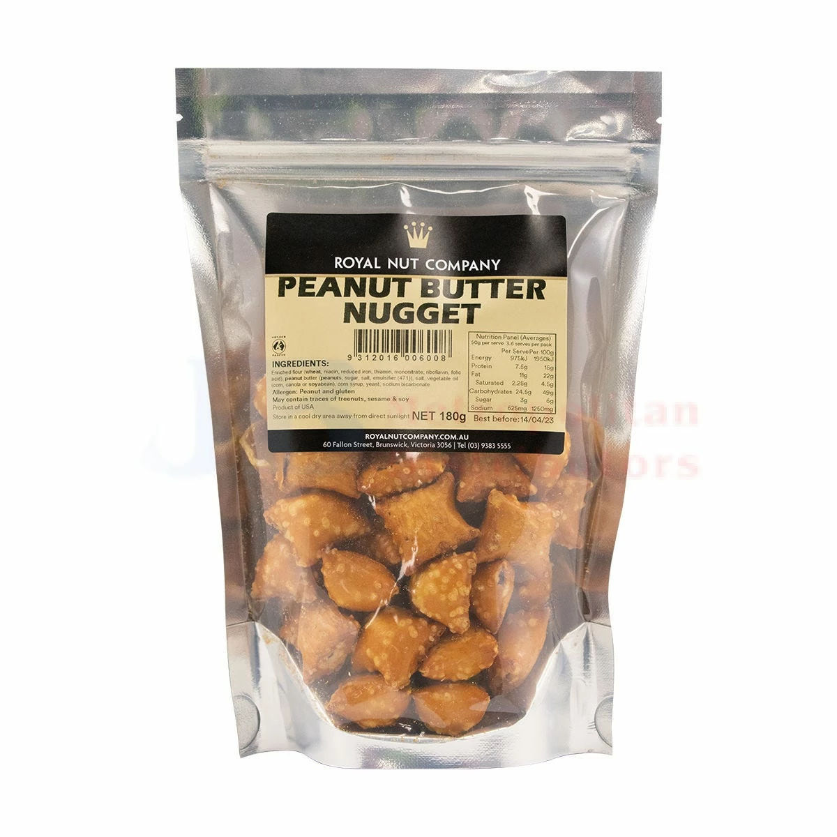 180G ROYAL NUT COMPANY PEANUT BUTTER NUGGETS 1 180G ROYAL NUT COMPANY PEANUT BUTTER NUGGETS