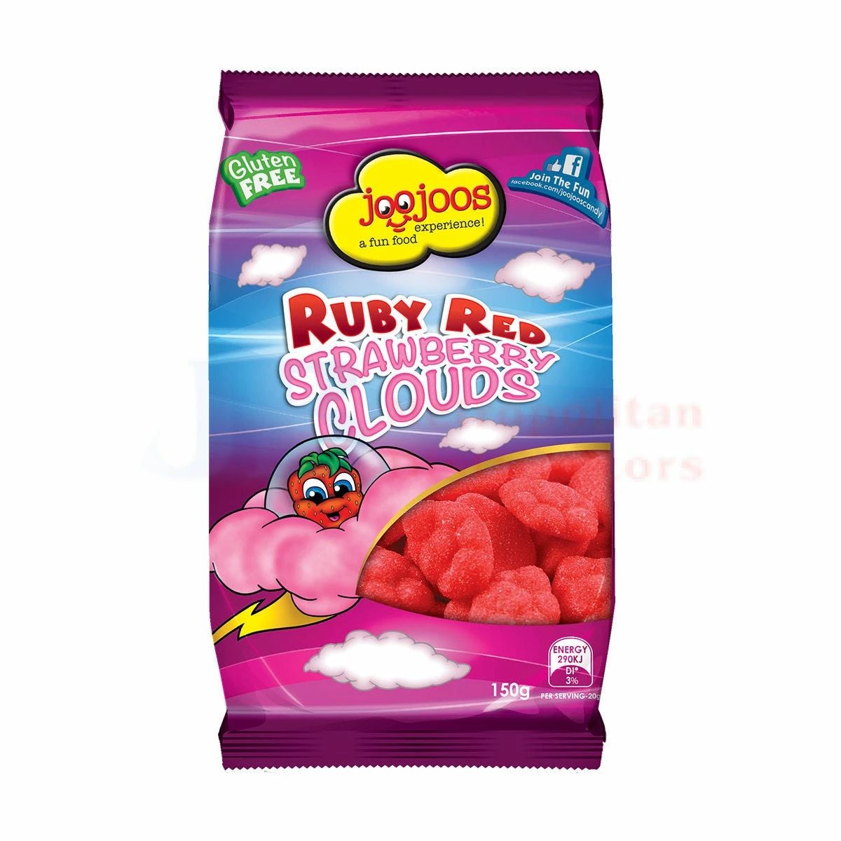 150G JOOJOOS RUBY RED STRAWBERRY CLOUDS 1 150G JOOJOOS RUBY RED STRAWBERRY CLOUDS