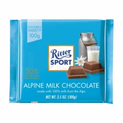 100G RITTER SPORT ALPINE MILK CHOCOLATE
