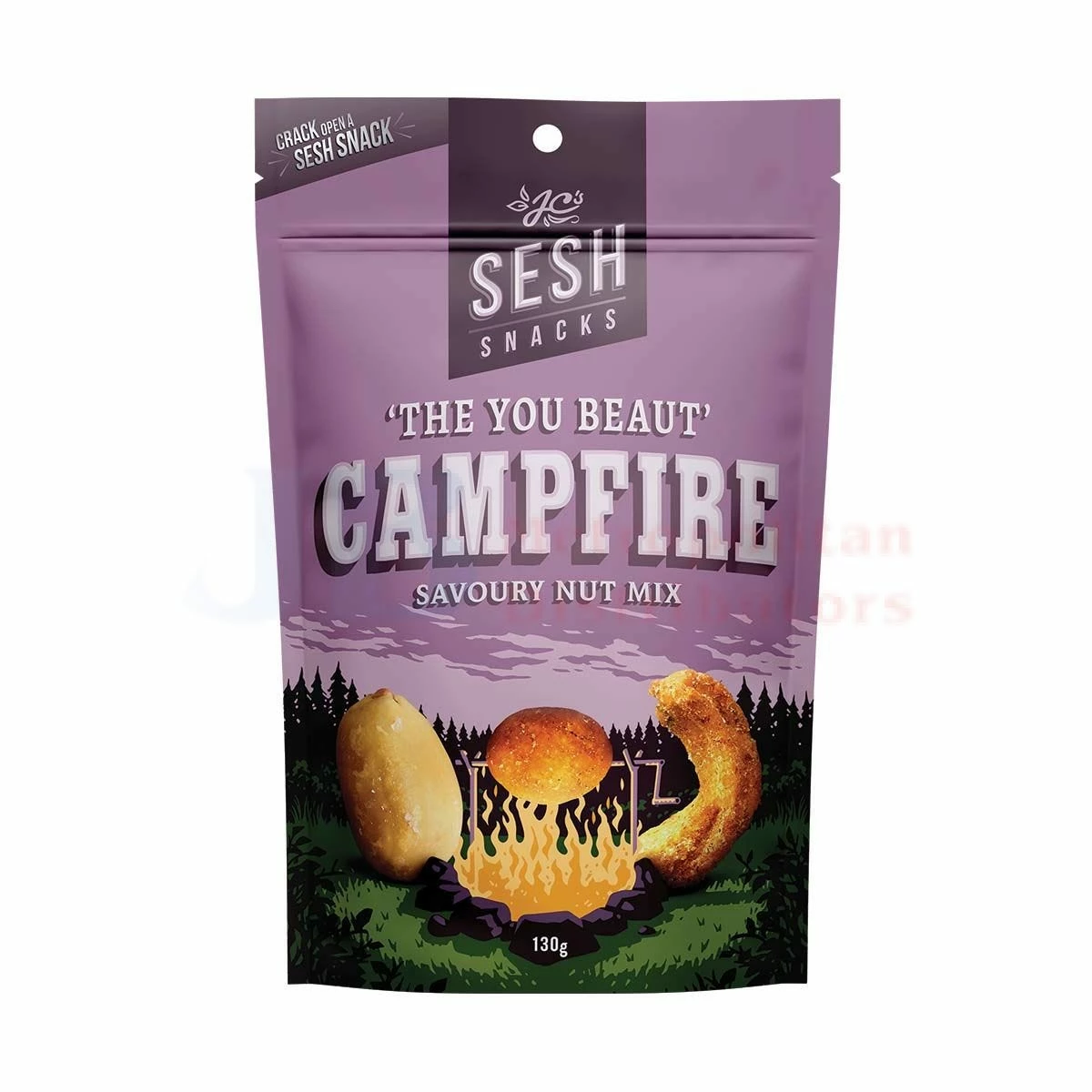 130G SESH SNACKS CAMPFIRE NUT MIX 1 130G SESH SNACKS CAMPFIRE NUT MIX