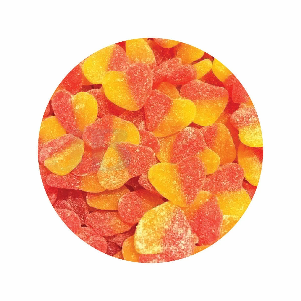 2KG BULK TROLLI SOUR PEACH HEARTS 1 2KG BULK TROLLI SOUR PEACH HEARTS