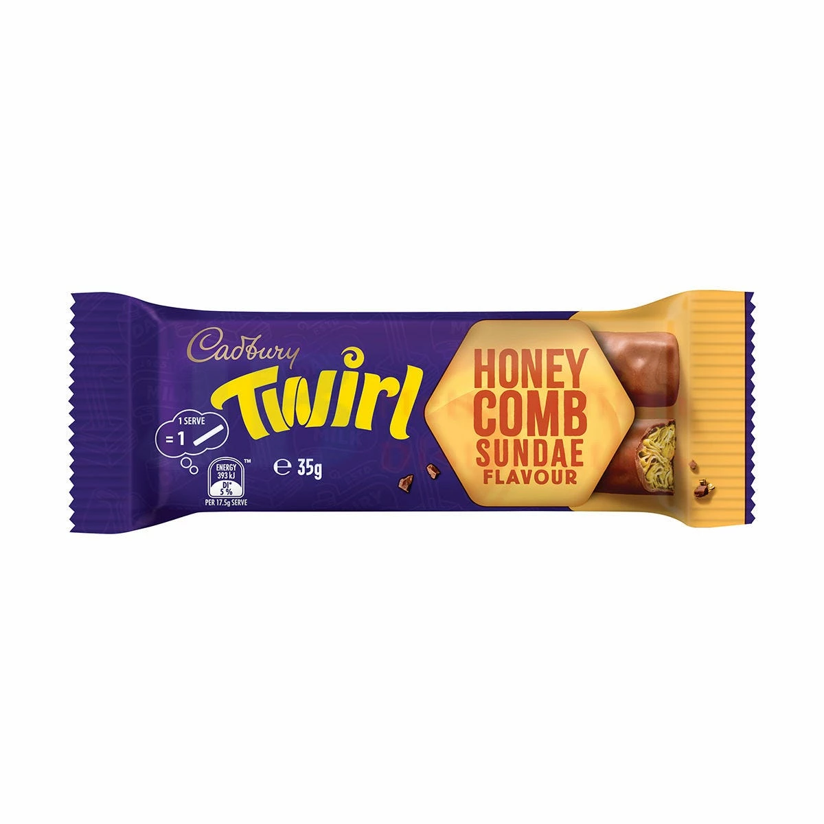 35G CADBURY TWIRL HONEYCOMB SUNDAE 1 35G CADBURY TWIRL HONEYCOMB SUNDAE